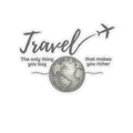Travel The Only Thing You Buy That Makes You Richer Sticker